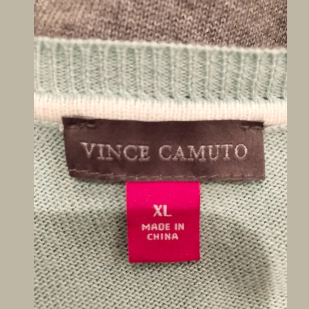 SOLD! Vince Camuto Sweater XL Asymmetrical V-Neck - Picture 5 of 6